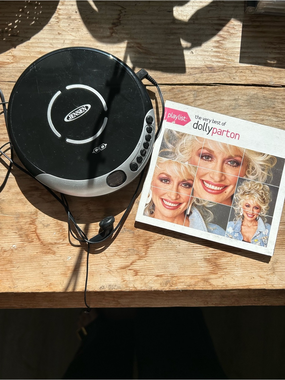 Portable CD Player with Dolly Parton CD